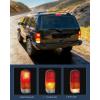 imageNilight Taillight Assembly Compatible with 1997 1998 1999 2000 2001 Jeep Cherokee Limited SE Sport XJ XJ Chassis Rear Tail Light Lamp Replacement OE Style Smoked Black Drive and Passenger SideRed