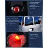 imageNilight Taillight Assembly Compatible with 2003 2004 2005 2006 2007 2008 2009 2010 2011 2012 2013 2014 Chevy Express GMC Savana 1500 20032023 Chevrolet Express GMC Savana 2500 3500 Rear Tail LightBlack Housing