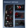 imageNilight Taillight Assembly Compatible with 2003 2004 2005 2006 2007 2008 2009 2010 2011 2012 2013 2014 Chevy Express GMC Savana 1500 20032023 Chevrolet Express GMC Savana 2500 3500 Rear Tail LightSmoked Housing