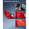 imageNilight Taillight Assembly Compatible with 2011 2012 2013 2014 Hyundai Sonata Sedan 4Door Outer Tail Light OE Style Rear Lamp Replacement Driver SideDriver Side
