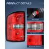 imageNilight Taillight Assembly Compatible with 2014 2015 GMC Sierra 1500 2015 GMC Sierra 2500HD 3500HD Tail Light OE Style Rear Lamp Replacement Passenger SideDriver Side