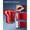 imageNilight Taillight Assembly Compatible with 2015 2016 2017 Ford F150 F150 Rear Tail Light with LED and Blind Spot System Lamp Replacement OE Style Radar Module NOT Included Drive SidePassenger Side