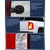 imageNilight Taillight Assembly Compatible with 2016 2017 2018 Chevy Silverado 1500 LED Models Tail Light OE Style Rear Outer Lamp Replacement Passenger Side