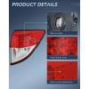 imageNilight Taillight Assembly Compatible with 2016 2017 2018 Honda HRV Red Pink Tail Light OE Style Rear Outer Lamp Replacement Driver SideClear