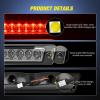 imageNilight Third Brake Light Tail High Mount 3rd Stop Lights Smoked Lens Compatible with Ford Mustang 1999 2000 2001 2002 2003 2004 Car Rear Center Cab LampMustang LX Hatchback 19871993