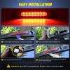 imageNilight Third Brake Light Tail High Mount 3rd Stop Lights Smoked Lens Compatible with Ford Mustang 1999 2000 2001 2002 2003 2004 Car Rear Center Cab Lamp4runner 20032009