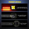 imageNilight Third Brake Light Tail High Mount 3rd Stop Lights Smoked Lens Compatible with Ford Mustang 1999 2000 2001 2002 2003 2004 Car Rear Center Cab LampNitro 20072012 S