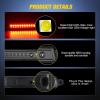 imageNilight Third Brake Light Tail High Mount 3rd Stop Lights Smoked Lens Compatible with Ford Mustang 1999 2000 2001 2002 2003 2004 Car Rear Center Cab LampArmada 20042015