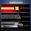 imageNilight Third Brake Light Tail High Mount 3rd Stop Lights Smoked Lens Compatible with Ford Mustang 1999 2000 2001 2002 2003 2004 Car Rear Center Cab LampExplorer 20022010Escape 20082012