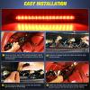 imageNilight Third Brake Light Tail High Mount 3rd Stop Lights Smoked Lens Compatible with Ford Mustang 1999 2000 2001 2002 2003 2004 Car Rear Center Cab LampMustang 19992004 S