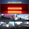 imageNilight Third Brake Light Tail High Mount 3rd Stop Lights Smoked Lens Compatible with Ford Mustang 1999 2000 2001 2002 2003 2004 Car Rear Center Cab LampRidgeline 20062014