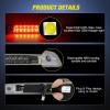 imageNilight Third Brake Light Tail High Mount 3rd Stop Lights Smoked Lens Compatible with Ford Mustang 1999 2000 2001 2002 2003 2004 Car Rear Center Cab LampHighlander 20012003
