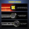imageNilight Third Brake Light Tail High Mount 3rd Stop Lights Smoked Lens Compatible with Ford Mustang 1999 2000 2001 2002 2003 2004 Car Rear Center Cab LampScion tC 20112016