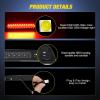 imageNilight Third Brake Light Tail High Mount 3rd Stop Lights Smoked Lens Compatible with Ford Mustang 1999 2000 2001 2002 2003 2004 Car Rear Center Cab LampRidgeline 20062014