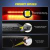imageNilight Third Brake Light Tail High Mount 3rd Stop Lights Smoked Lens Compatible with Ford Mustang 1999 2000 2001 2002 2003 2004 Car Rear Center Cab LampMustang 19992004 S