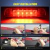 imageNilight Third Brake Light Tail High Mount 3rd Stop Lights Smoked Lens Compatible with Ford Mustang 1999 2000 2001 2002 2003 2004 Car Rear Center Cab LampCherokee 19992004 S