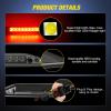 imageNilight Third Brake Light Tail High Mount 3rd Stop Lights Smoked Lens Compatible with Ford Mustang 1999 2000 2001 2002 2003 2004 Car Rear Center Cab LampFreestyle 20052009Taurus X