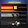 imageNilight Third Brake Light Tail High Mount 3rd Stop Lights Smoked Lens Compatible with Toyota 4Runner 2003 2004 2005 2006 2007 2008 2009 NonSpoiler Version Van SUV Rear Center Cab Lamp4runner 20032009