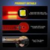 imageNilight Third Brake Light Tail High Mount 3rd Stop Lights Smoked Lens Compatible with Toyota 4Runner 2003 2004 2005 2006 2007 2008 2009 NonSpoiler Version Van SUV Rear Center Cab LampLiberty 20082012 R