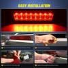 imageNilight Third Brake Light Tail High Mount 3rd Stop Lights Smoked Lens Compatible with Toyota 4Runner 2003 2004 2005 2006 2007 2008 2009 NonSpoiler Version Van SUV Rear Center Cab LampMustang LX Hatchback 19871993