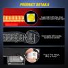 imageNilight Third Brake Light Tail High Mount 3rd Stop Lights Smoked Lens Compatible with Toyota 4Runner 2003 2004 2005 2006 2007 2008 2009 NonSpoiler Version Van SUV Rear Center Cab LampXterra WD22 20002004