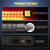 imageNilight Third Brake Light Tail High Mount 3rd Stop Lights Smoked Lens Compatible with Toyota 4Runner 2003 2004 2005 2006 2007 2008 2009 NonSpoiler Version Van SUV Rear Center Cab Lamp4Runner Highlander 20102016