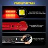 imageNilight Third Brake Light Tail High Mount 3rd Stop Lights Smoked Lens Compatible with Toyota 4Runner 2003 2004 2005 2006 2007 2008 2009 NonSpoiler Version Van SUV Rear Center Cab LampCherokee 20052010 R