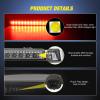 imageNilight Third Brake Light Tail High Mount 3rd Stop Lights Smoked Lens Compatible with Toyota 4Runner 2003 2004 2005 2006 2007 2008 2009 NonSpoiler Version Van SUV Rear Center Cab LampTraverseAcadia 20092017 S