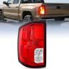 imageNilight Taillight Assembly Compatible with 2016 2017 2018 Chevy Silverado 1500 LED Models Tail Light OE Style Rear Outer Lamp Replacement Driver Side