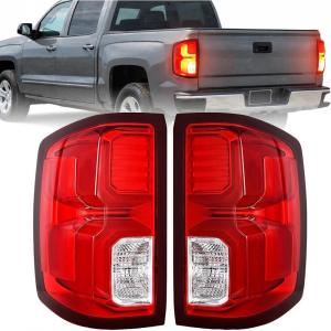 imageNilight Taillight Assembly Compatible with 2016 2017 2018 Chevy Silverado 1500 LED Models Tail Light OE Style Rear Lamp Replacement Driver and Passenger Side