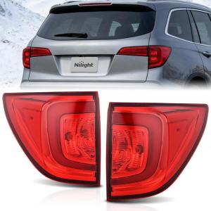 imageNilight Taillight Assembly Compatible with 2016 2017 2018 Honda Pilot Outer Tail Light OE Style Rear Lamp Replacement Passenger SidePair of Driver and Passenger Side