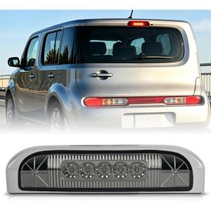 imageNilight Third Brake Light Tail High Mount 3rd Stop Lights Smoked Lens Compatible with Ford Mustang 1999 2000 2001 2002 2003 2004 Car Rear Center Cab LampCube 20092014