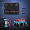 imageNilight  90115C 3 Gang Rocker Switch Panel Waterproof PreWired Aluminum Switch Panel with Dual USB Charger Socket amp Cigarette Lighter Socket 12V 24VDC ON Off Switch Panel for Cars Rvs TrucksRed