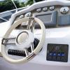 imageNilight  90115C 3 Gang Rocker Switch Panel Waterproof PreWired Aluminum Switch Panel with Dual USB Charger Socket amp Cigarette Lighter Socket 12V 24VDC ON Off Switch Panel for Cars Rvs TrucksBlue