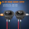 imageNilight 12PCS Round Rocker Switches 12V 24V 20A Red LED Toggle swtiches SPST 3 Pin 2 Position for Car Truck Vehicle Boat Marine Rocker On Off Control5PCS Switch  Switch Holder