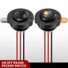 imageNilight 12PCS Round Rocker Switches 12V 24V 20A Red LED Toggle swtiches SPST 3 Pin 2 Position for Car Truck Vehicle Boat Marine Rocker On Off ControlAmber LED Switch  Switch Holder