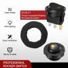 imageNilight 12PCS Round Rocker Switches 12V 24V 20A Red LED Toggle swtiches SPST 3 Pin 2 Position for Car Truck Vehicle Boat Marine Rocker On Off ControlAmber LED Switch  Switch Holder