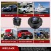 imageNilight 12PCS Round Rocker Switches 12V 24V 20A Red LED Toggle swtiches SPST 3 Pin 2 Position for Car Truck Vehicle Boat Marine Rocker On Off ControlBlue LED Switch  Switch Holder