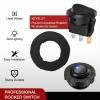 imageNilight 12PCS Round Rocker Switches 12V 24V 20A Red LED Toggle swtiches SPST 3 Pin 2 Position for Car Truck Vehicle Boat Marine Rocker On Off ControlBlue LED Switch  Switch Holder