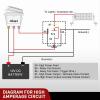 imageNilight 12PCS Round Rocker Switches 12V 24V 20A Red LED Toggle swtiches SPST 3 Pin 2 Position for Car Truck Vehicle Boat Marine Rocker On Off ControlWaterproof Switch  Switch Holder