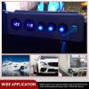 imageNilight 12PCS Round Rocker Switches 12V 24V 20A Red LED Toggle swtiches SPST 3 Pin 2 Position for Car Truck Vehicle Boat Marine Rocker On Off ControlWaterproof Switch  Switch Holder