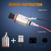 imageNilight 12V Cigarette Lighter Car Replacement Socket with Terminals Wires Builtin Fuse auto Cigarette Lighter Adapter Push Button car Accessory Replacement Plug for Car Truck RV ATV UTV Marine Boat1 Pack