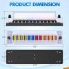 imageNilight 12V24V Camping Electrical System Centre Battery Power Control Box Fuse Block Switches Cigar Socket Voltmeter USB Charger Anderson Connector Ideal for RV Car Canopy Caravan Camper Trailer Van12 Way Fuse Block