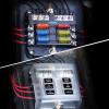imageNilight 12V24V Camping Electrical System Centre Battery Power Control Box Fuse Block Switches Cigar Socket Voltmeter USB Charger Anderson Connector Ideal for RV Car Canopy Caravan Camper Trailer Van6Way Fuse Block