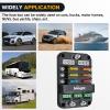 imageNilight 12V24V Camping Electrical System Centre Battery Power Control Box Fuse Block Switches Cigar Socket Voltmeter USB Charger Anderson Connector Ideal for RV Car Canopy Caravan Camper Trailer Van6Way Fuse Block wRelay