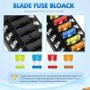 imageNilight 12V24V Camping Electrical System Centre Battery Power Control Box Fuse Block Switches Cigar Socket Voltmeter USB Charger Anderson Connector Ideal for RV Car Canopy Caravan Camper Trailer Van12 Way Fuse Block