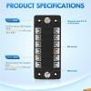 imageNilight 12V24V Camping Electrical System Centre Battery Power Control Box Fuse Block Switches Cigar Socket Voltmeter USB Charger Anderson Connector Ideal for RV Car Canopy Caravan Camper Trailer Van6 Way Fuse Block