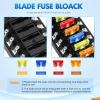 imageNilight 12V24V Camping Electrical System Centre Battery Power Control Box Fuse Block Switches Cigar Socket Voltmeter USB Charger Anderson Connector Ideal for RV Car Canopy Caravan Camper Trailer Van6 Way Fuse Block