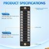 imageNilight 12V24V Camping Electrical System Centre Battery Power Control Box Fuse Block Switches Cigar Socket Voltmeter USB Charger Anderson Connector Ideal for RV Car Canopy Caravan Camper Trailer Van12 Way Fuse Block