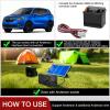 imageNilight 12V24V Camping Electrical System Centre Battery Power Control Box Fuse Block Switches Cigar Socket Voltmeter USB Charger Anderson Connector Ideal for RV Car Canopy Caravan Camper Trailer Van12V 24V Mini Power Box